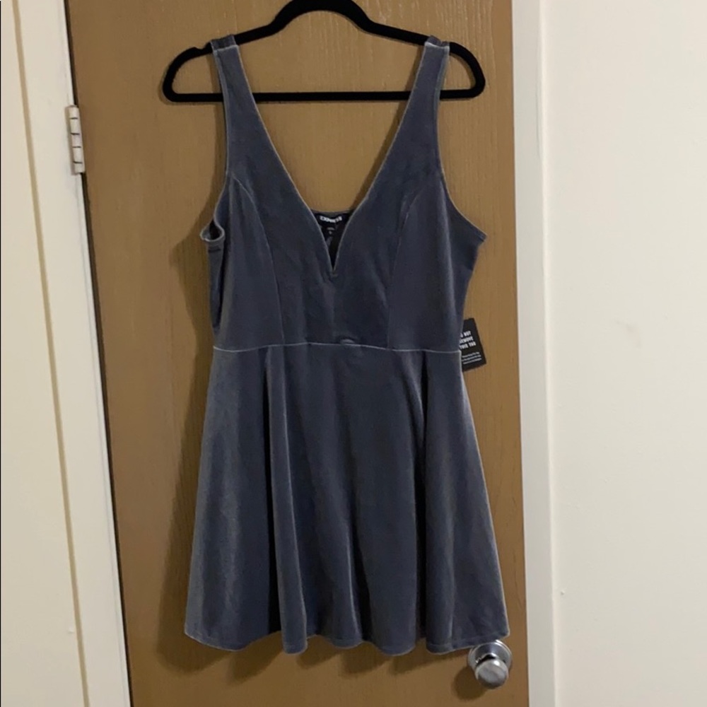 Romper Satin grey VShaped